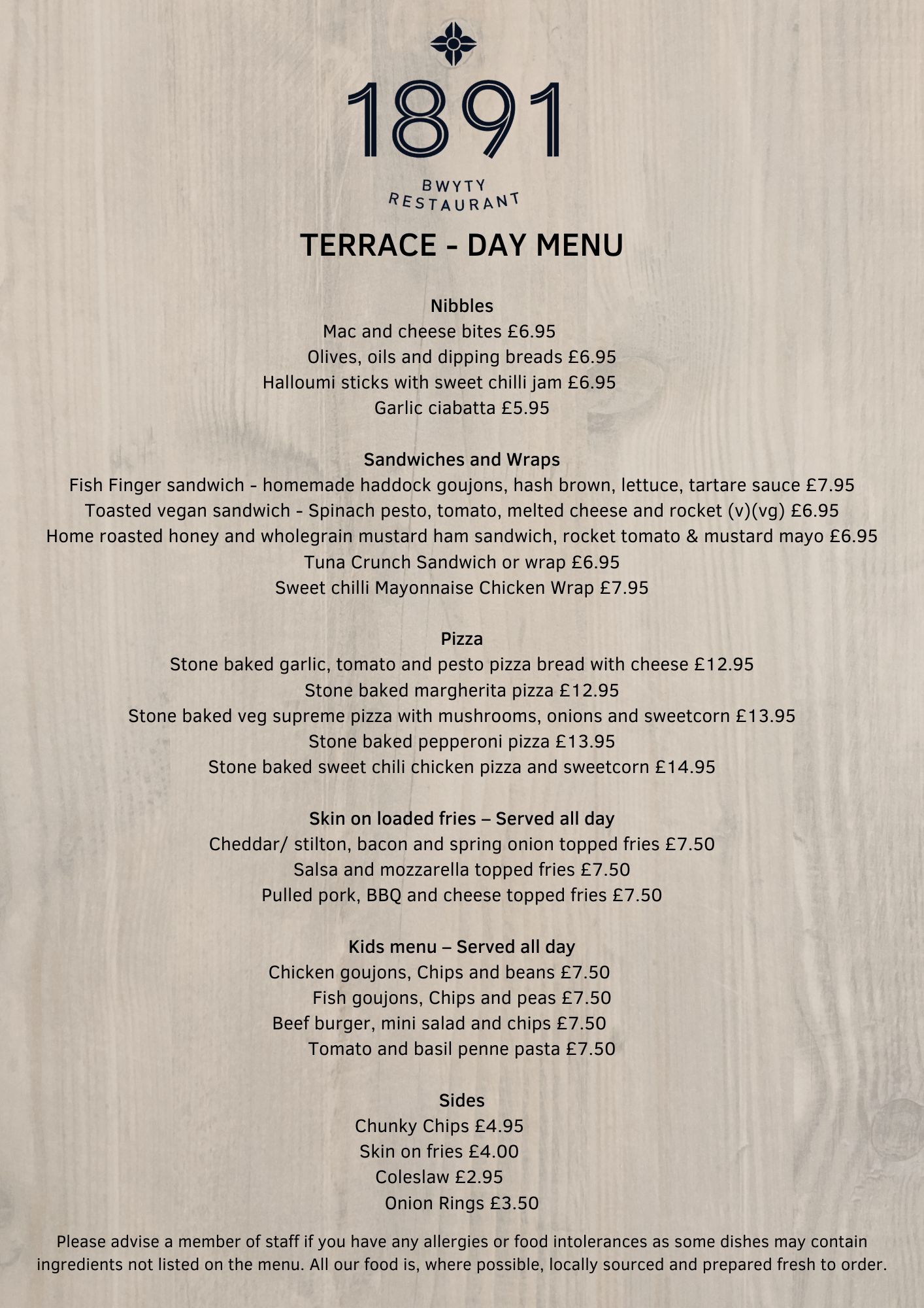 The Terrace 1891 Restaurant Rhyl